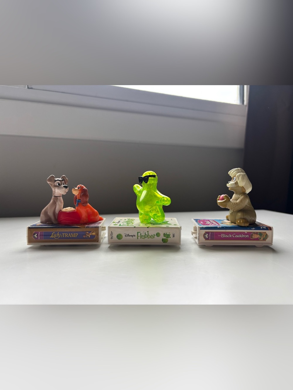 McDonald’s “VHS” connect on wheels toys from 1998 kids movies